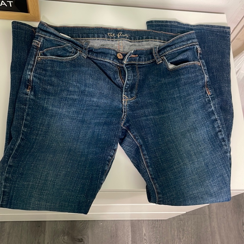 mid rise flared jeans